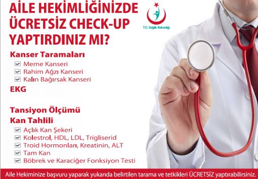 DESTEK AİLE HEKİMLİĞİ MERKEZİMİZDE HER PERŞEMBE  HASTALARIMIZA RUTİN KAN KONTROLU VE FİZİKSEL MUAYENELERİ  YAPILMAKTADIR.